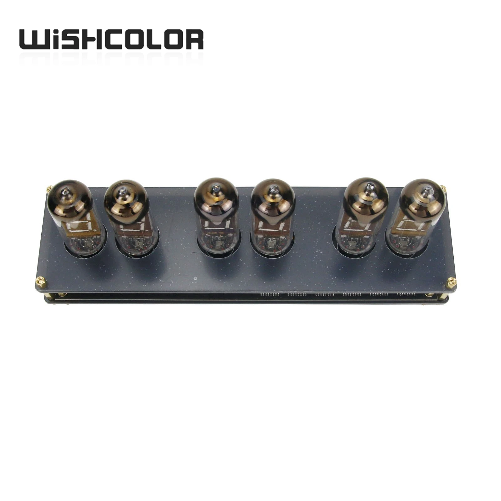 Wishcolor IV11 VFD Clock Fluorescent Nixie Tube Clock 6 Colors Light Display Time Date Temperature