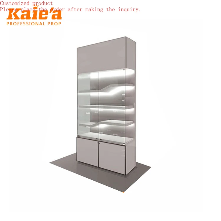 

Standard and Customized Full Vision Display Cases for Collectibles Wood with Led Light Lockable Glass Display Showcase