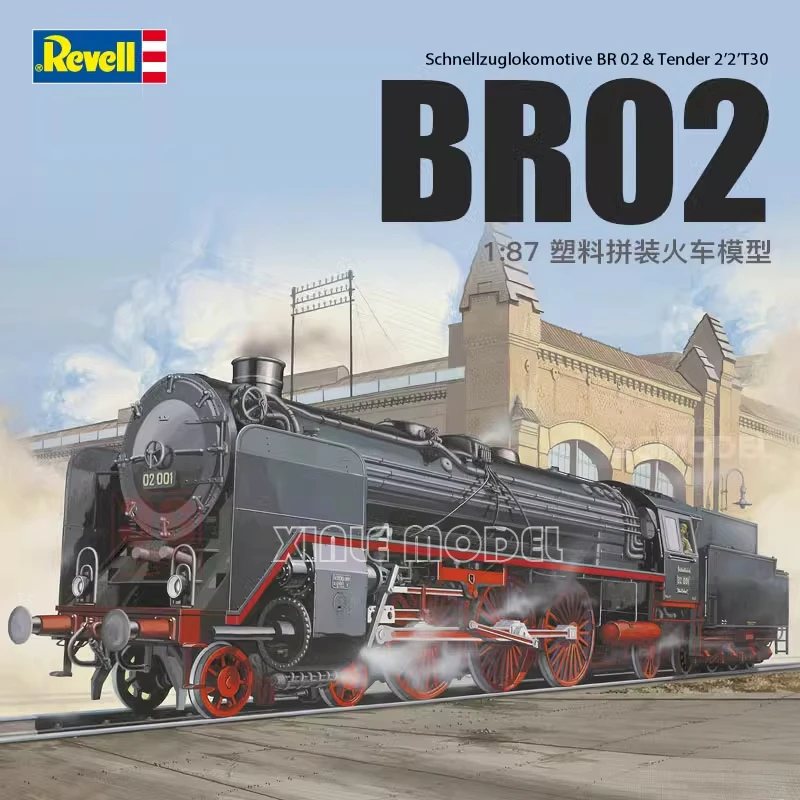 

Revell Assembled Car Model Kit 02171 BR 02 Steam Locomotive (with Track) 1/87