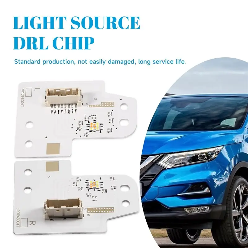 For Nissan Qashqai J11 2019-2022 Car Daytime Running Light Module DRL Chip 10159-8D01T 10059-8D01T Light Source-A97E