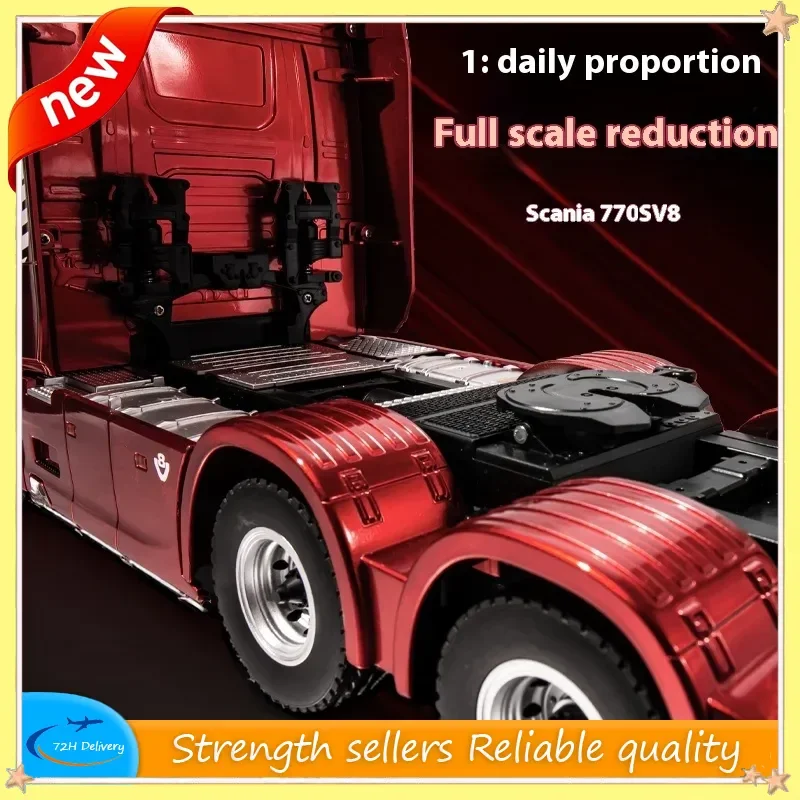 

Huina 1501 2025 New Scania Remote Control Heavy Truck Trailer Model Traction Car Advanced High end Toy Children Adult