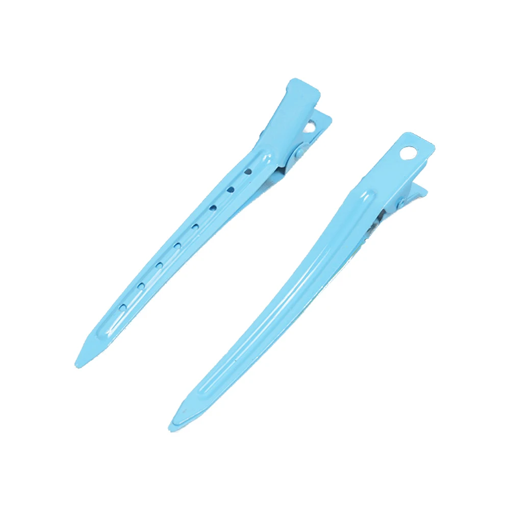 10 قطعة 9 سنتيمتر مقاطع الشعر التمساح بطة معدنية المهنية تقسيم المشابك قاعدة مع ثقوب DIY بها بنفسك القوس التصميم المرأة الإكسسوارات #5