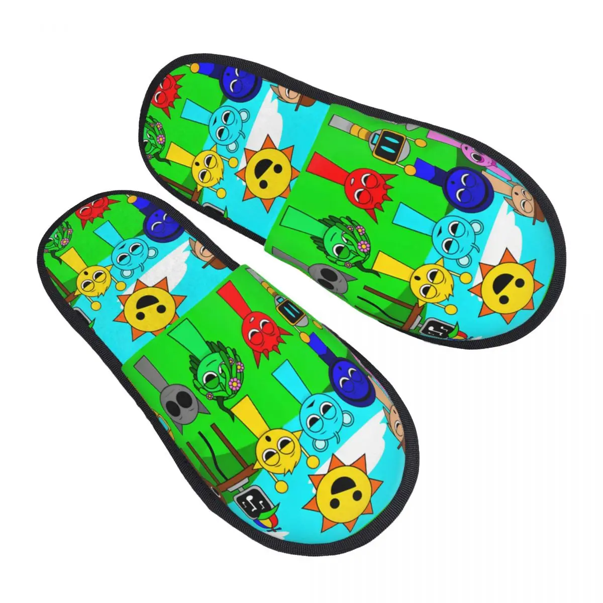 

Custom Sprunkis Soft Memory Foam House Slippers Women Cozy Warm Anti-Skid Slipper