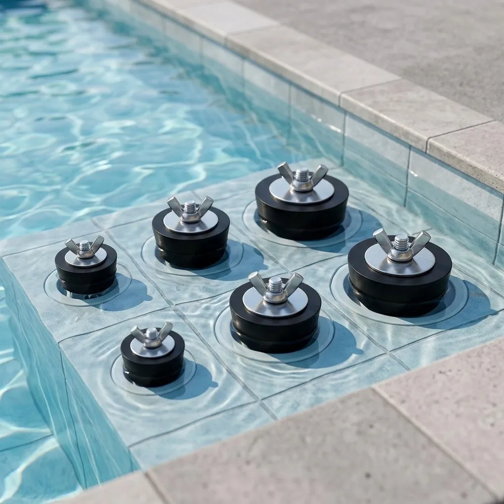 6Pc Pool Winterizing Plug- 1'' To 2'' Stainless Steel Bolts Swimming Pool Winter Expansion Plugs- For Above Ground Pool
