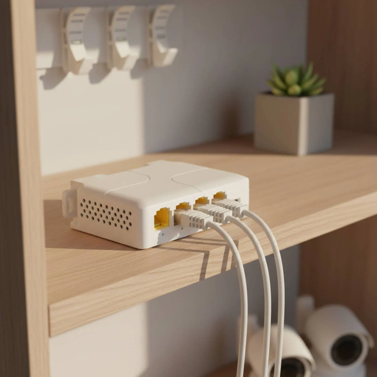 4 Port Power over Ethernet Extender Long Distance Extension Network Equipment for Security Camera Setup