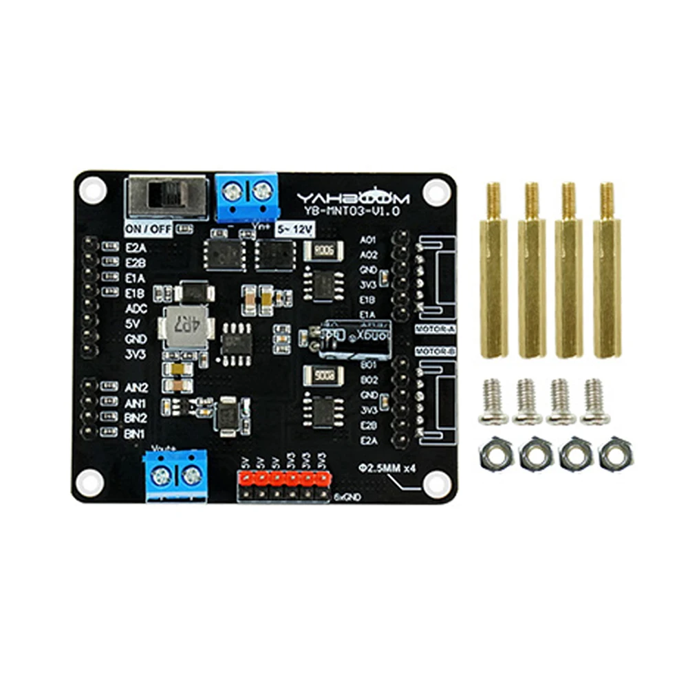 

DC Motor Drive Module 5.5-36V 2-Channel Robot Car Kit Electronic Design Competition Dedicated Board for DIY Experimental Project