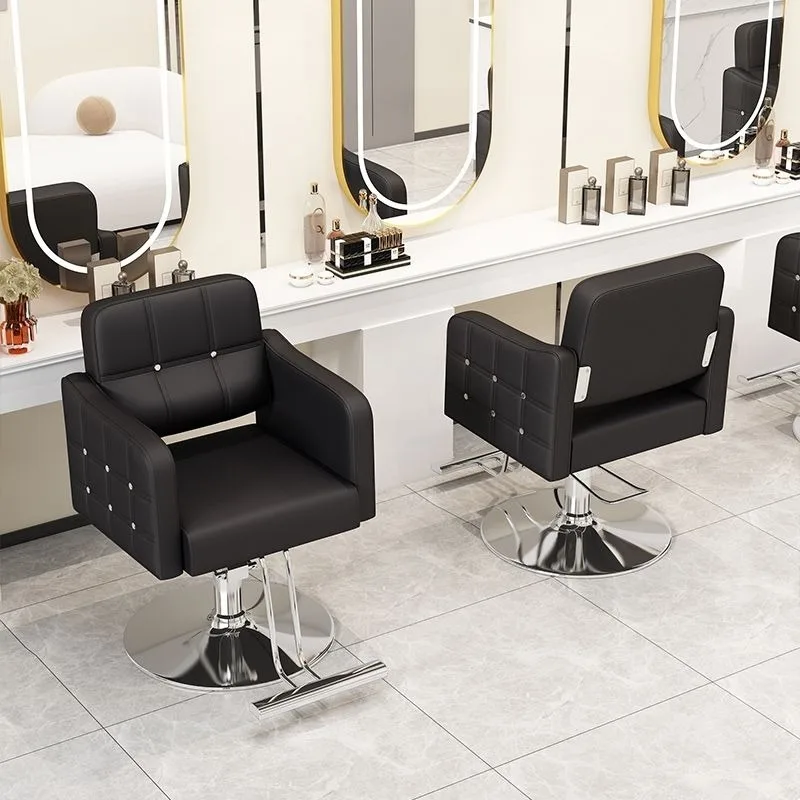 كرسي حلاقة للتجميل كرسي بذراعين مريح جمالي حصيرة كرسي حلاق منظم عصري Meuble De Salon Accessories #1