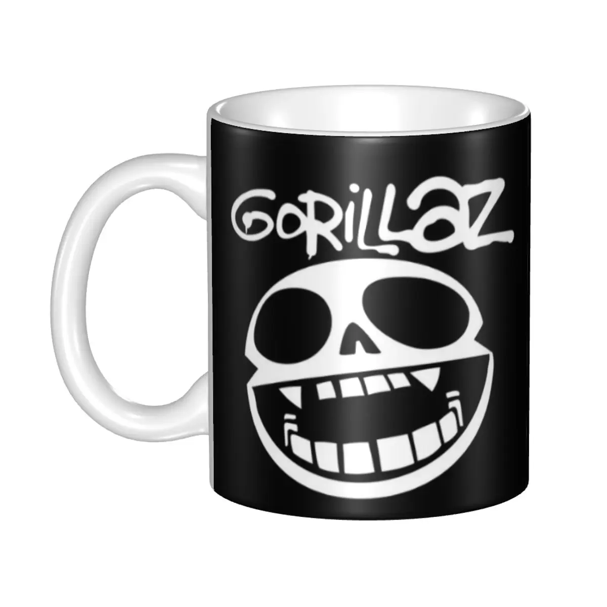 Taza de Café de Cerámica Gorillaz PUNK ROCK, Linda Taza Gamer para Regalo de Cumpleaños o Regreso a Clases