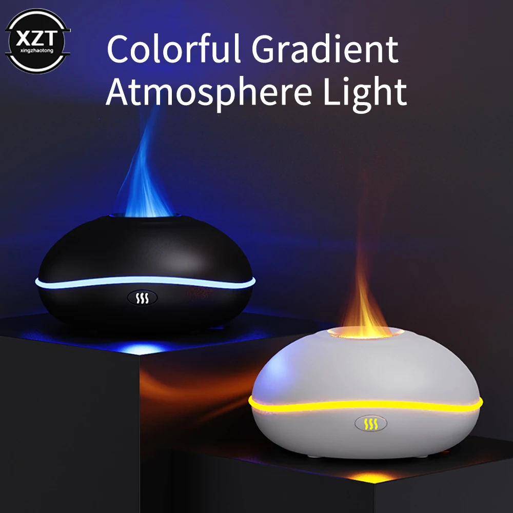 

Flame Aroma Diffuser 200ml Fire Flame Humidifier Home USB Essential Oil Diffuser Humidifier Mute Aroma Fragrance Diffuser