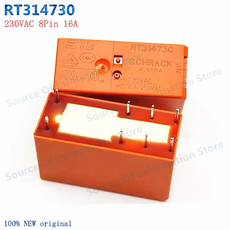 

5Pcs RT314730 SCHRACK 8Pin Relay 230VAC 16A - Electronic Component