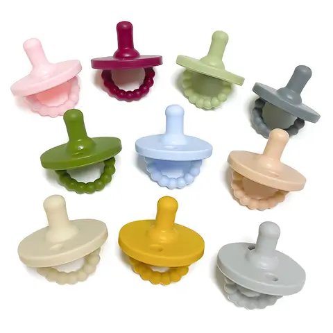 1pcs Silicone Baby Photographic Toy Newborn Dummy Infant Round Soother Toys Accessory