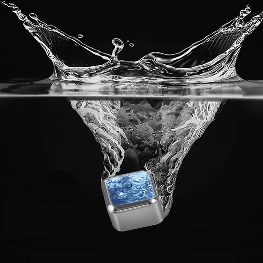 Cube Ice Cube 304 Stainless Steel Food-grade Never Dilute For All Types Of Whiskey Wine Drinks Bar Party Family Beverage Making