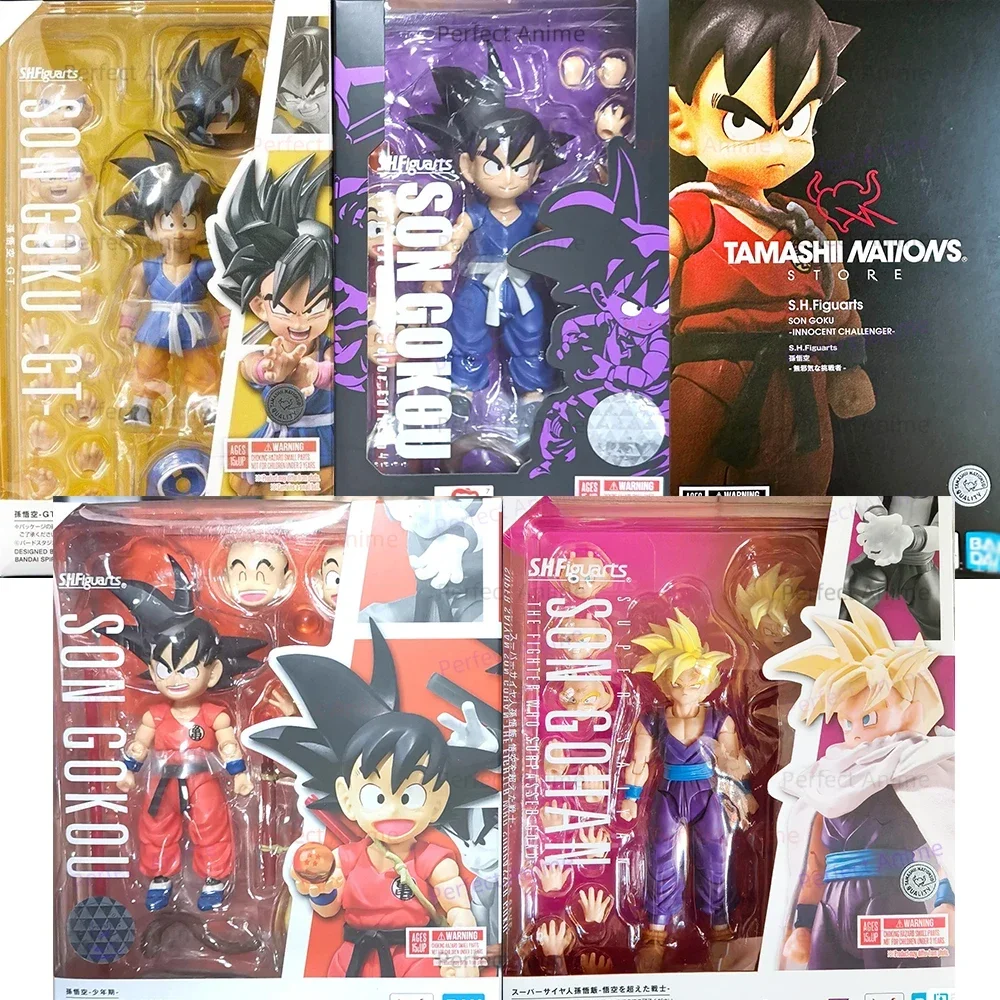 

Spot Bandai Shf Dragon Ball Son Goku Junior Edition Little Goku Venue Limited GT Little Goku Gohan Movable Figure