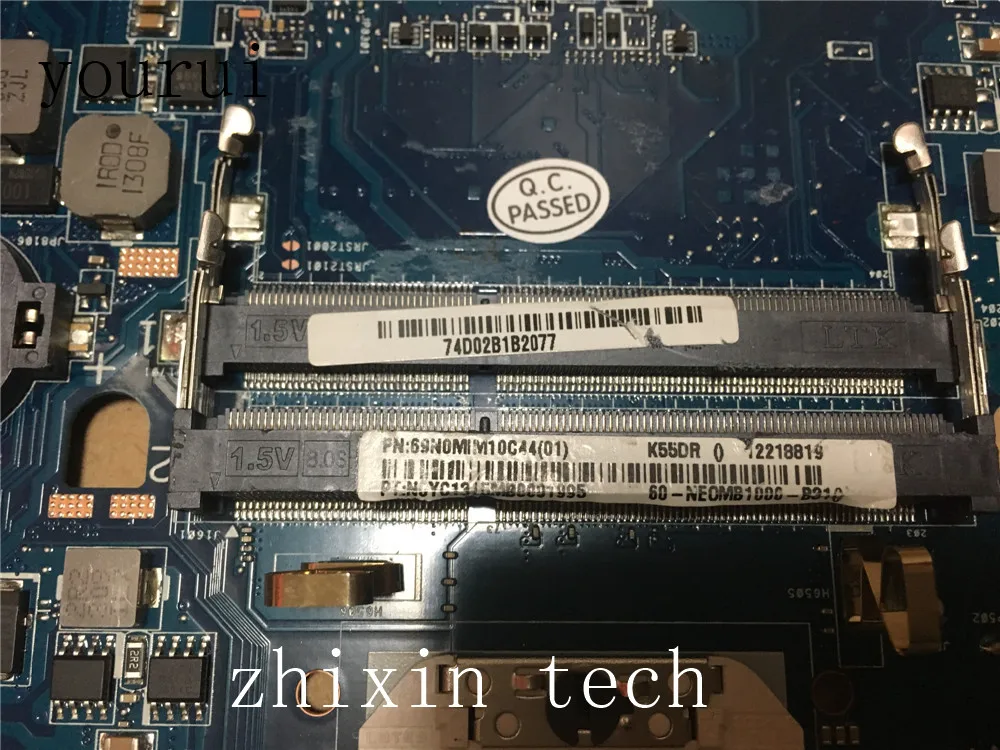 yourui High quality For ASUS K55DE K55DR Laptop motherboard REV 2.0 DDR3 Test work perfect