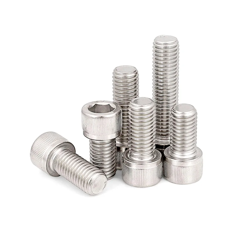 1/10pcs DIN912 M2 M2.5 M3 M4 M5 M6 M8 M10 304 Stainless Steel Lengthen Full Thread Hexagon Hex Socket Cap Head Screw Allen Bolt