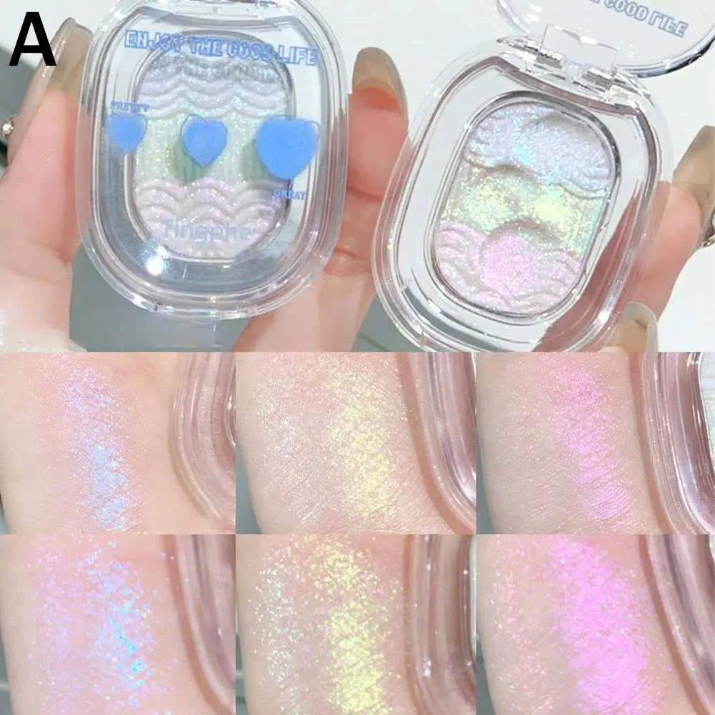 1pc Kartoffel püree Highlight Farbverlauf Lidschatten Diamant Make-up Kristall Text marker Palette aufhellen Gesicht Glitter Kontur Pow S5R9