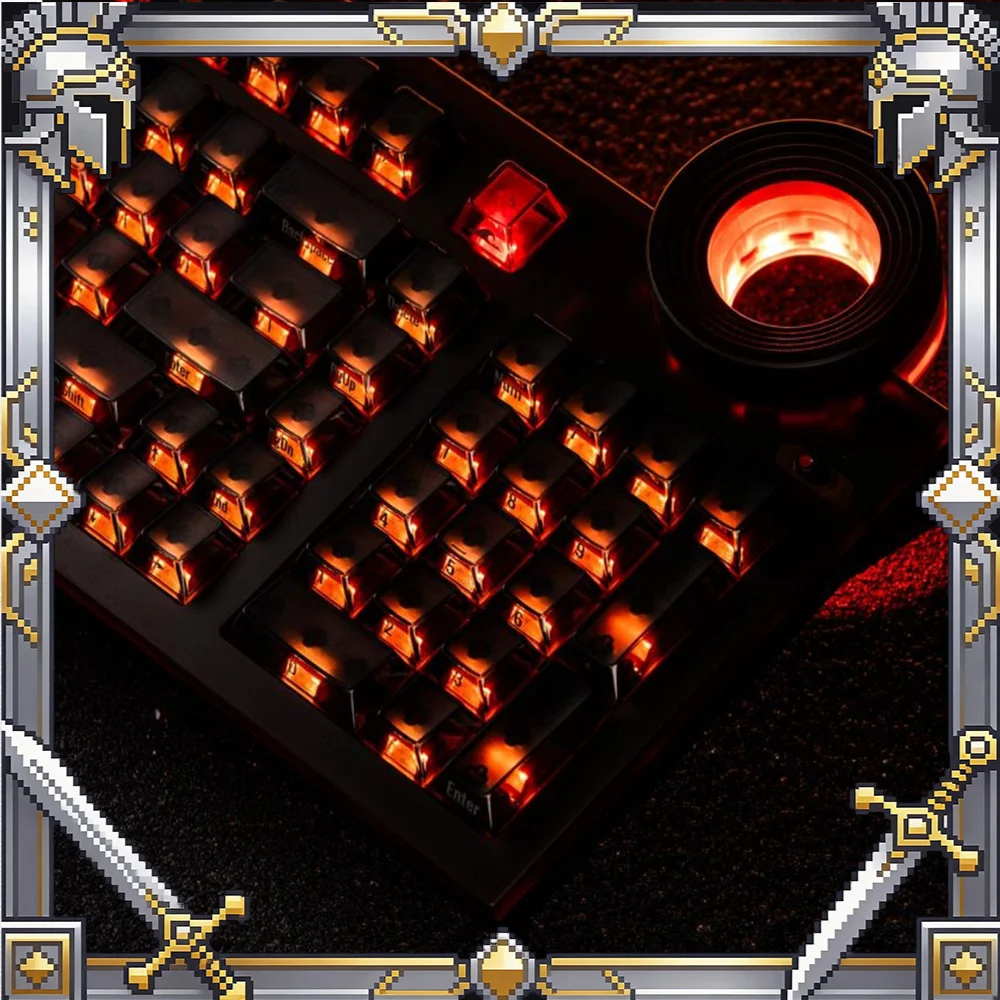 Angry Miao ATM98 Mechanical Keyboard 3mode Wireless DRY STUDIO Design Star Ring Control Knob CNC Aluminum Shell Silent Keyboard