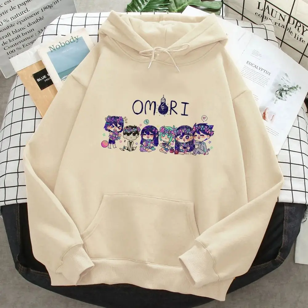 Omori Designer Hoodie Women Fun All Seasons Cotton Sweat Y2k Pattern Fashion Sweatshirt Women Kawaii Sportswear