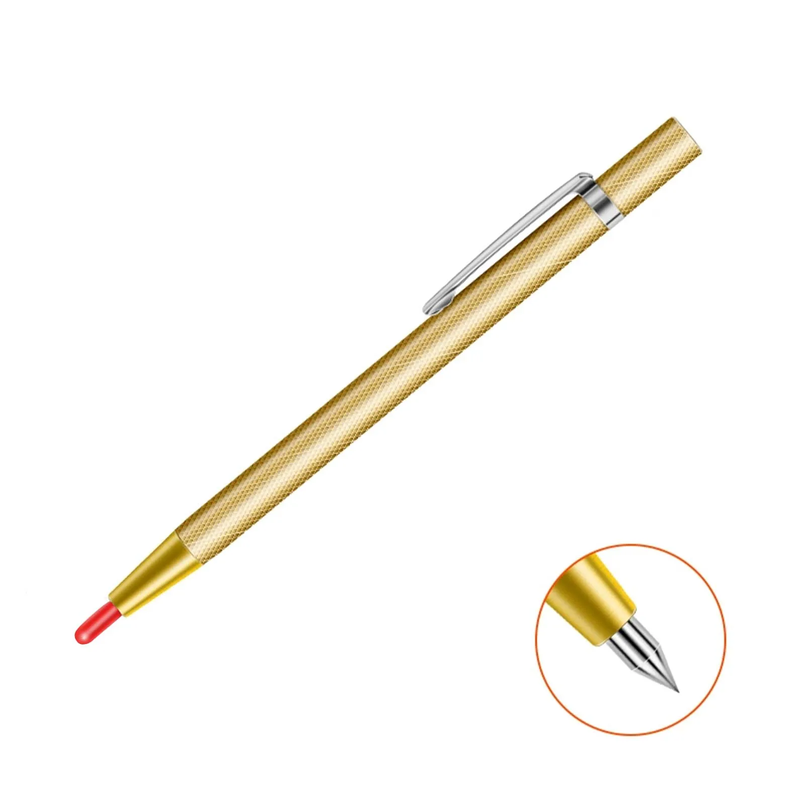 1pc Diamond Metal Marker Pen, Glass Metal Plate Iron Sheet Lettering Tungsten Steel Scratch Needle, Wood Engraving Hand Tools