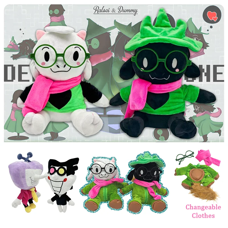 

TreasuringU 2025 Новые плюшевые игрушки Deltarune Kawaii Ralsei, плюшевые игрушки, кукла Tenna, сменная плюшевая одежда, подарки на день рождения