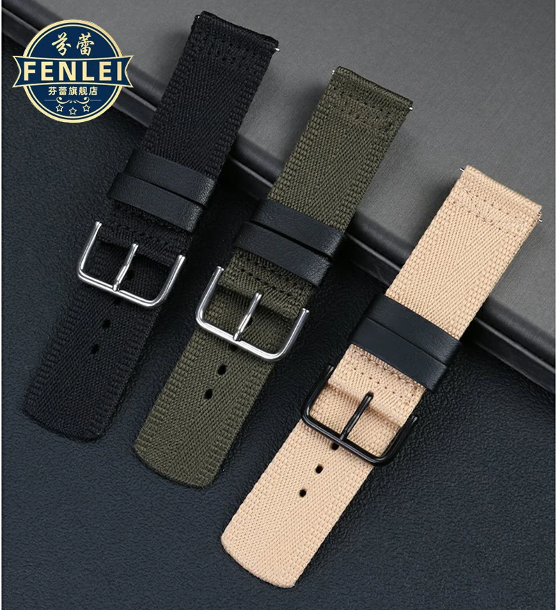 Breathable Nylon Watch strap For Casio PROTREK series PRG-650YB 5571 PRG-600 PRW-6600 Canvas Watch Band Accessories 24mm Bracele