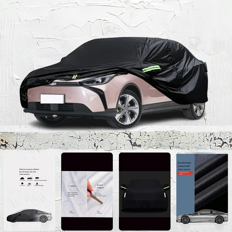 For Geely Geometry m6 Auto Anti snow Anti dust Anti uv Anti freeze 210T Anti peeling paint And Anti Rainwater car cover Black