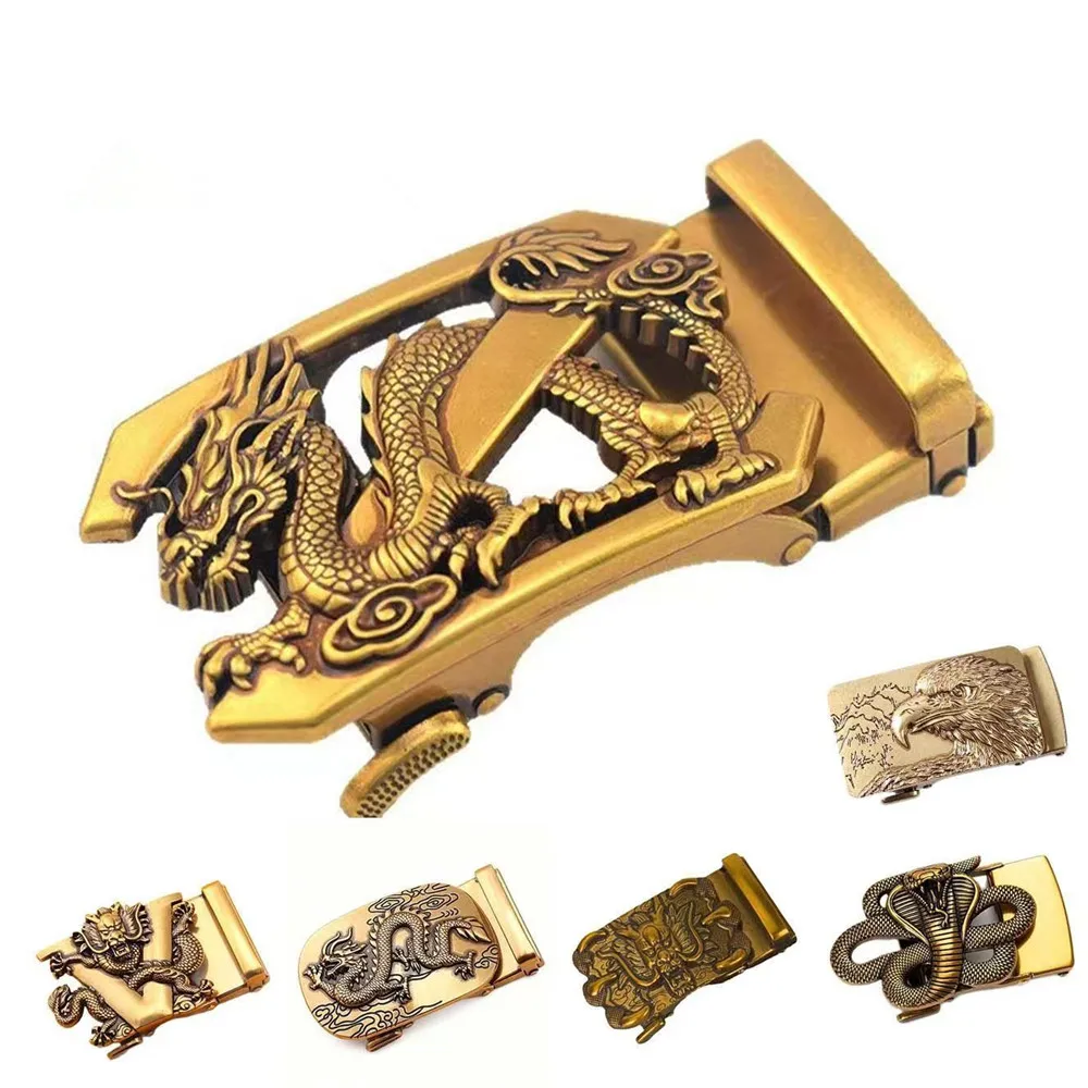 

2026 Retro Pure Copper Men's Leather Belt Buckle With Fashionable And Unique Design High-Quality Youth Waist Belt Buckle