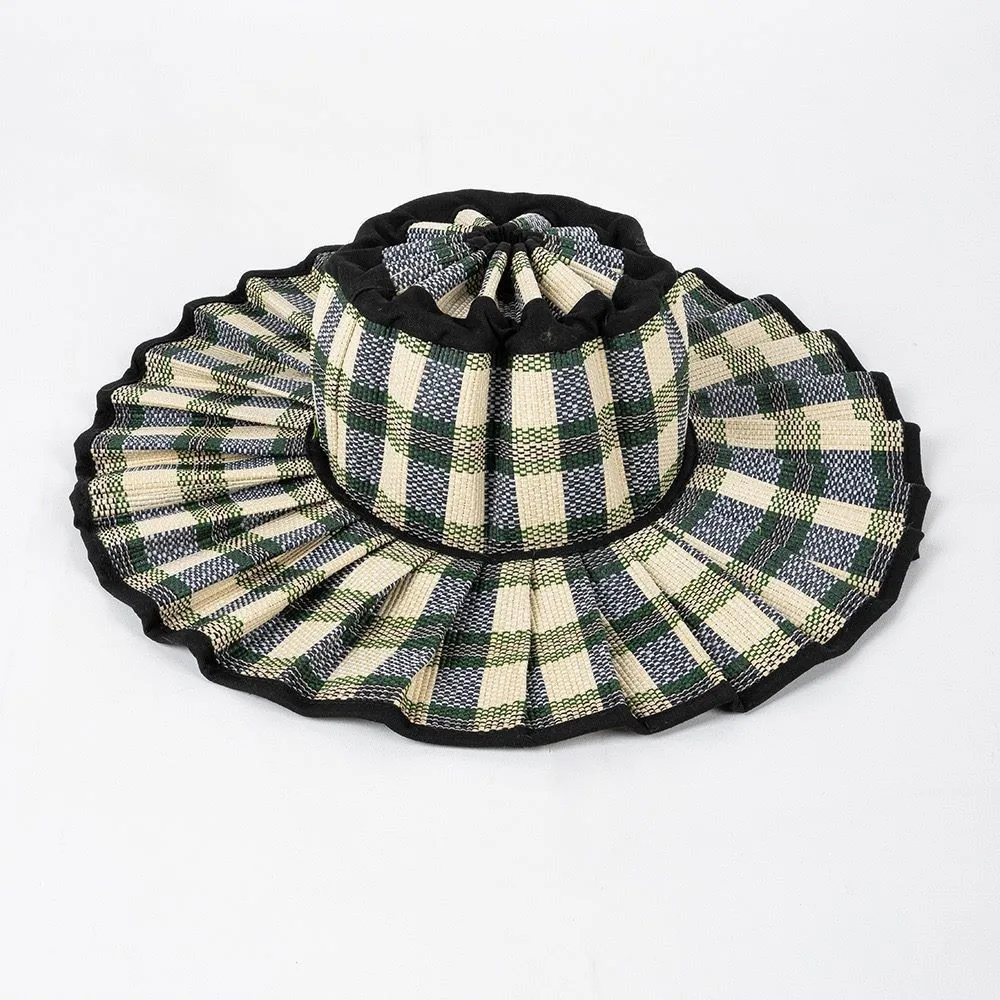 New Foldable Sun Hat for Women Summer Wrinkled Brim Outdoor UV Protection Wide Brim Cap Casual Beach Travel Packable Accessory