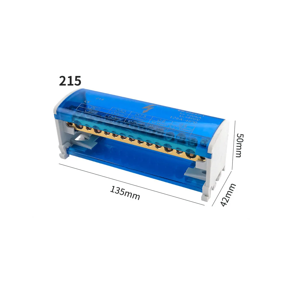 Junction Modular Terminal Block Screw Universal Wire Electrical Connector Din Rail Terminal Block High Current Distribution Box