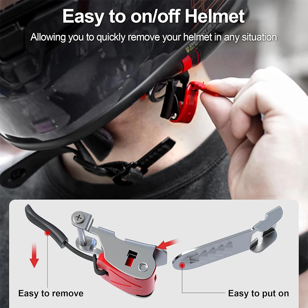 طقم مشبك تحرير سريع خفيف الوزن - مراجعة Quick Release Buckle Motorcycle Helmet وسعره