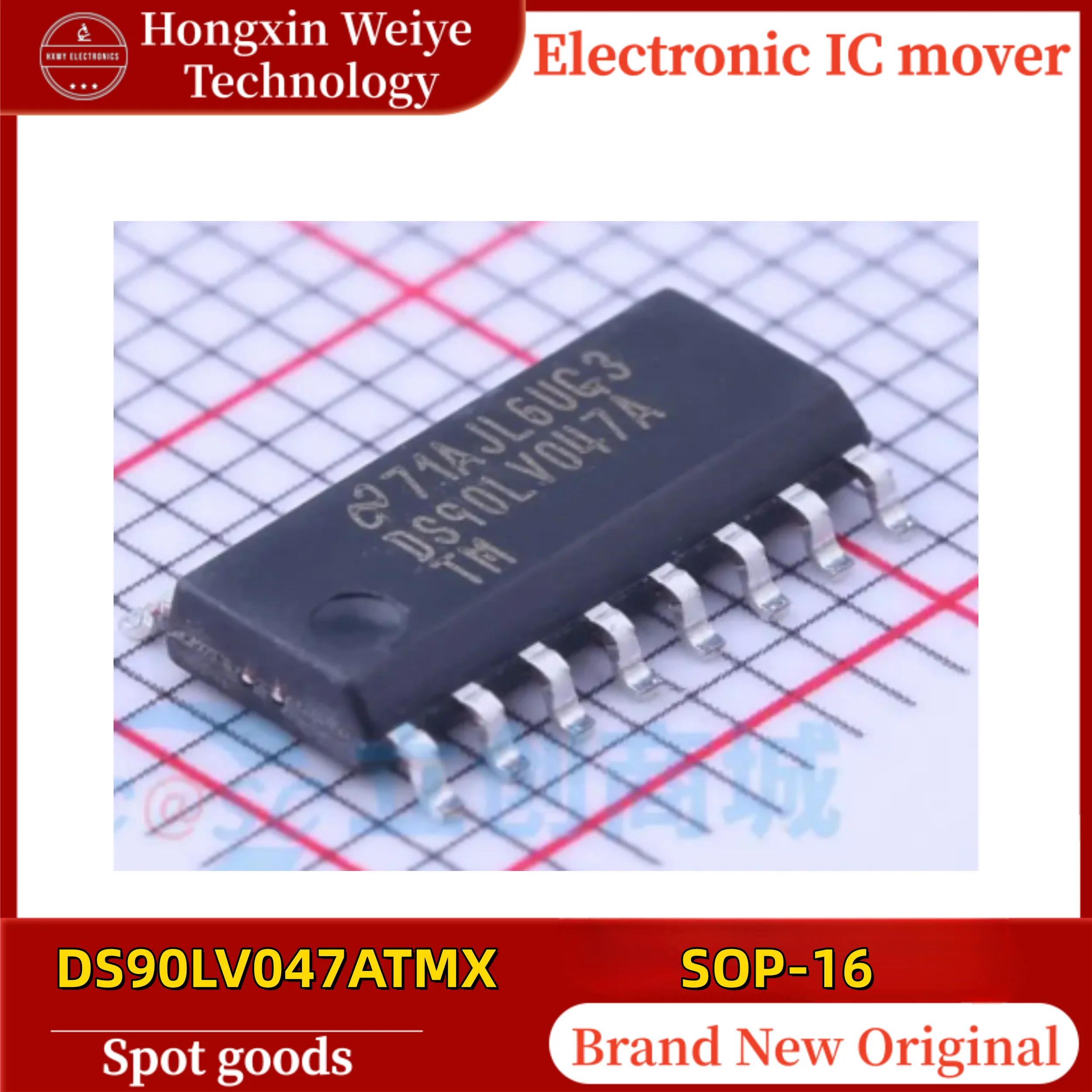 

(5/20 pieces) DS90LV047ATMX DS90LV047A SOP-16 Package Line Driver IC Chip Brand New In Stock Fast Shipping