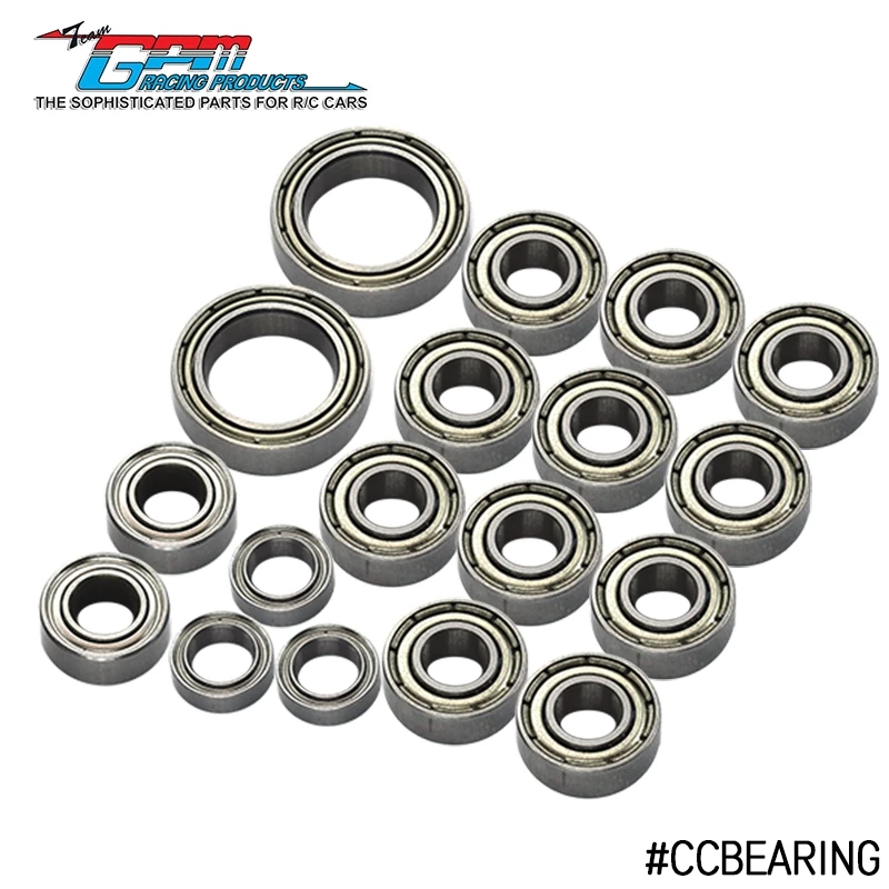 

GPM TAMIYA CC01 FOR CC01 FULL SET RUBBER SEAL BEARINGS - 18PCS