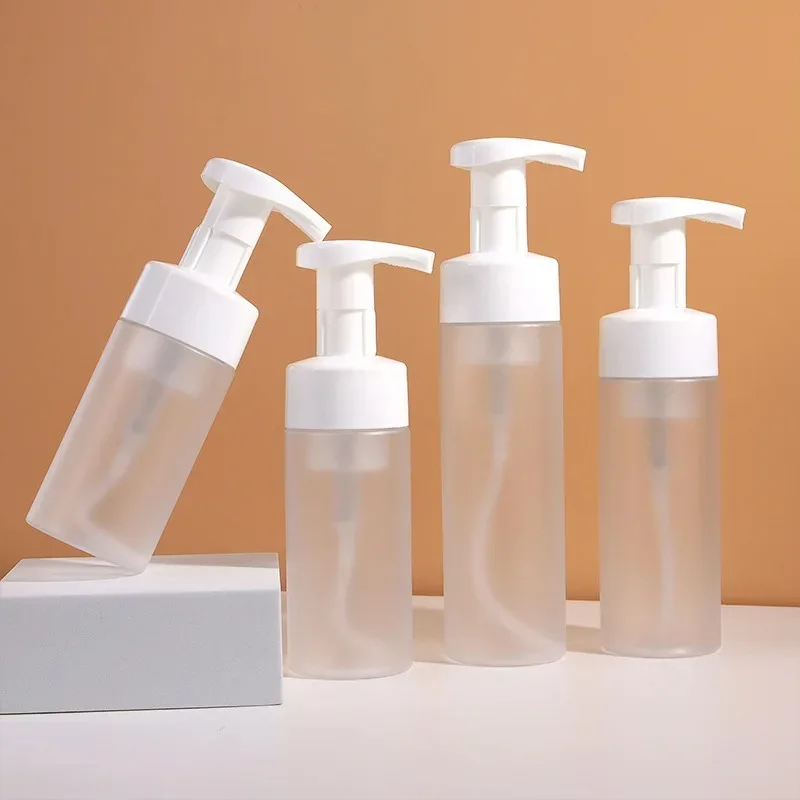100-200ml  Foaming Pump Bottle Facial Cleanser Portable Plastic Foam Bottles Refillable Lotion Shampoo Dispenser 스프레이 공병