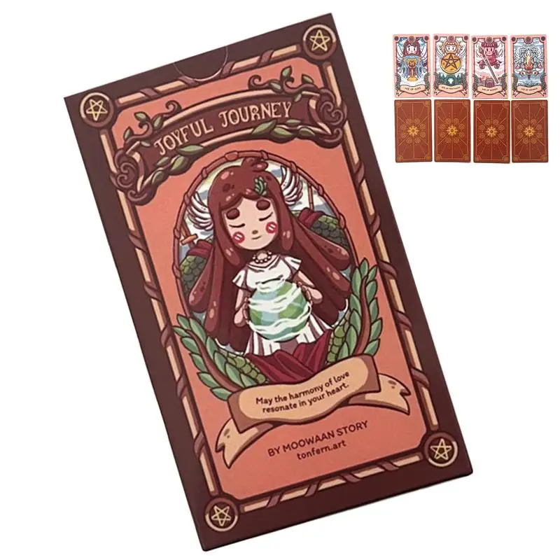 Tarot Cards Joyful Journey Tarot 12X7cm Mysterious Divination Card Cards Game Board Game Divination Tools For Future And Past