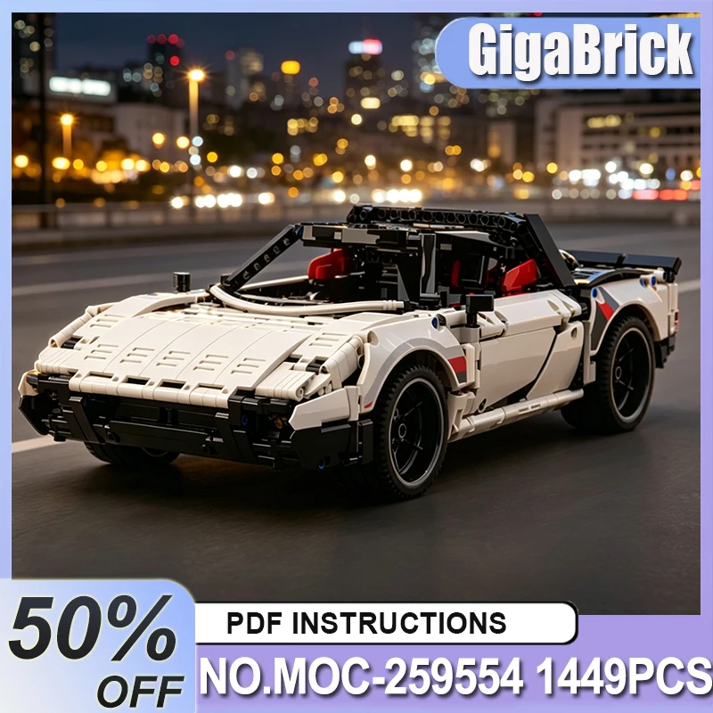 

MOC-259554 1449PCS High-end Technical Super Sports Car Model Assembly Building Blocks Bricks DIY Puzzle Toys Birthday Gift