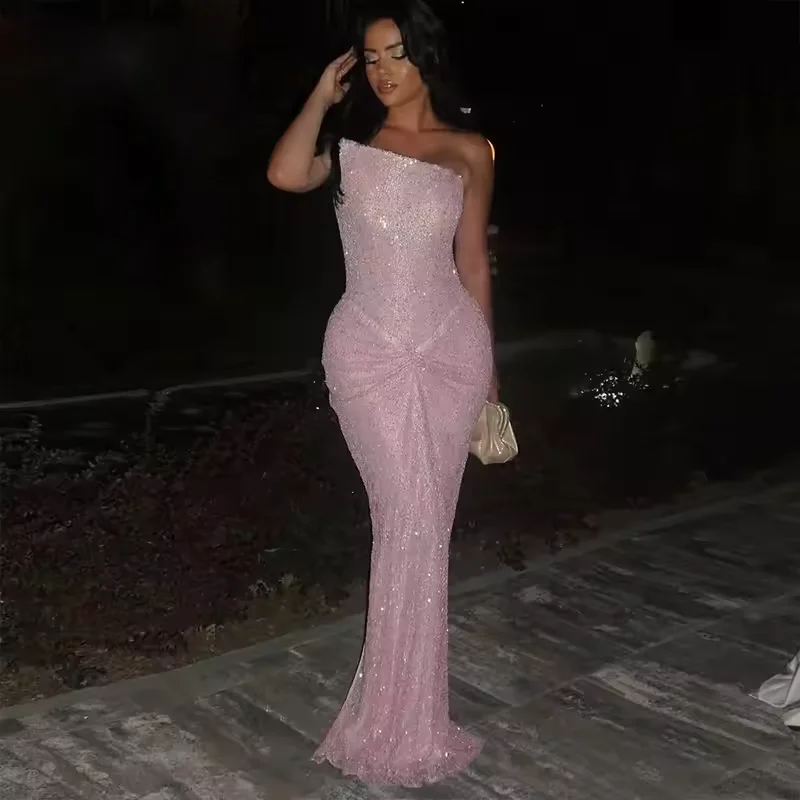 Customized Mermaid Evening Dress 2026 Woman Elegant for Wedding Party Dresses Sleeveless Floor-length Formal Evening Dress