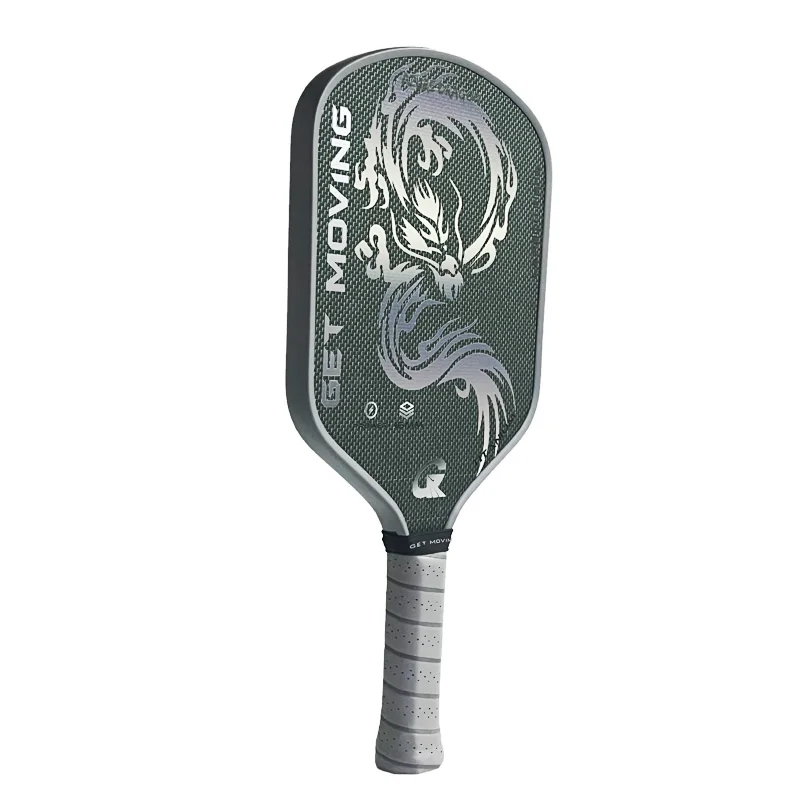 GET MOVING Azure Dragon Titanium Carbon Pickleball Racket Fusion Carbon Fiber Thermoform Picklebal Paddle