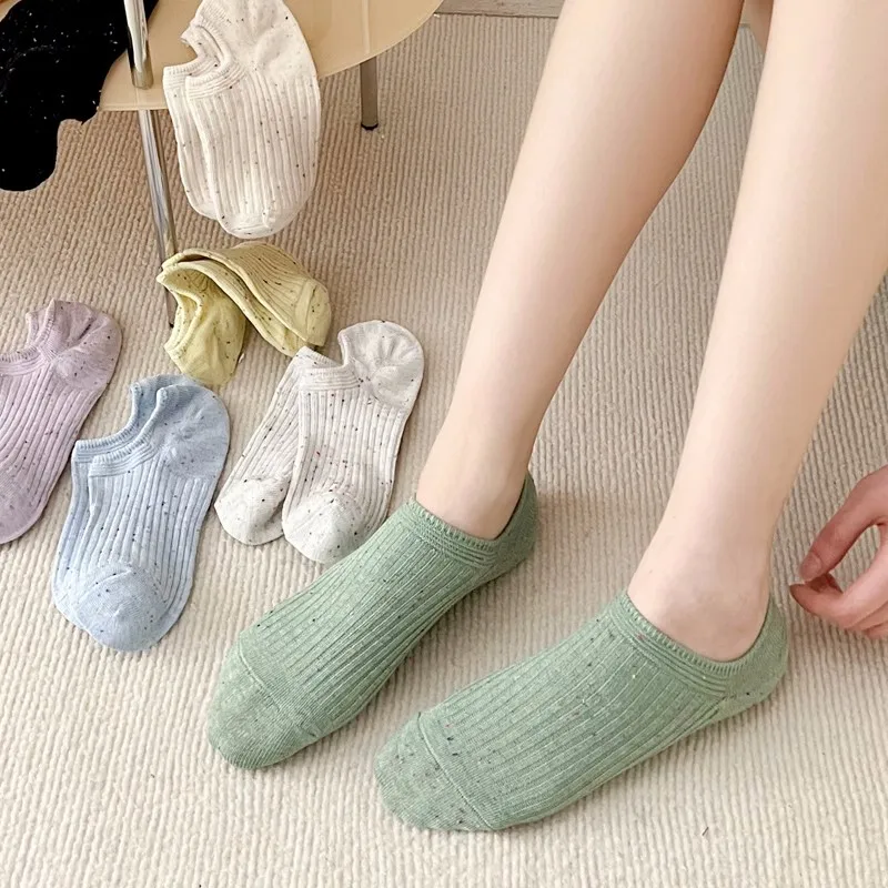 Skarpety damskie kapcie letnie nowe trendy Casual skarpetki niewidoczne dziewczęce antypoślizgowe japońska moda niewidoczne skarpetki dla kobiet Kawaii — zdjęcie 4