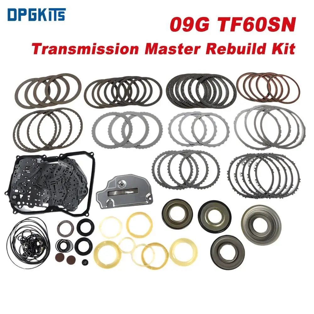 09G TF60SN 1Set Trasmissione Automatica Master Ricostruire Kit Disco Frizione Pistone Filtro Per Jetta VW Audi A3 A4 TT OCTAVIA TOLEDO COOPER