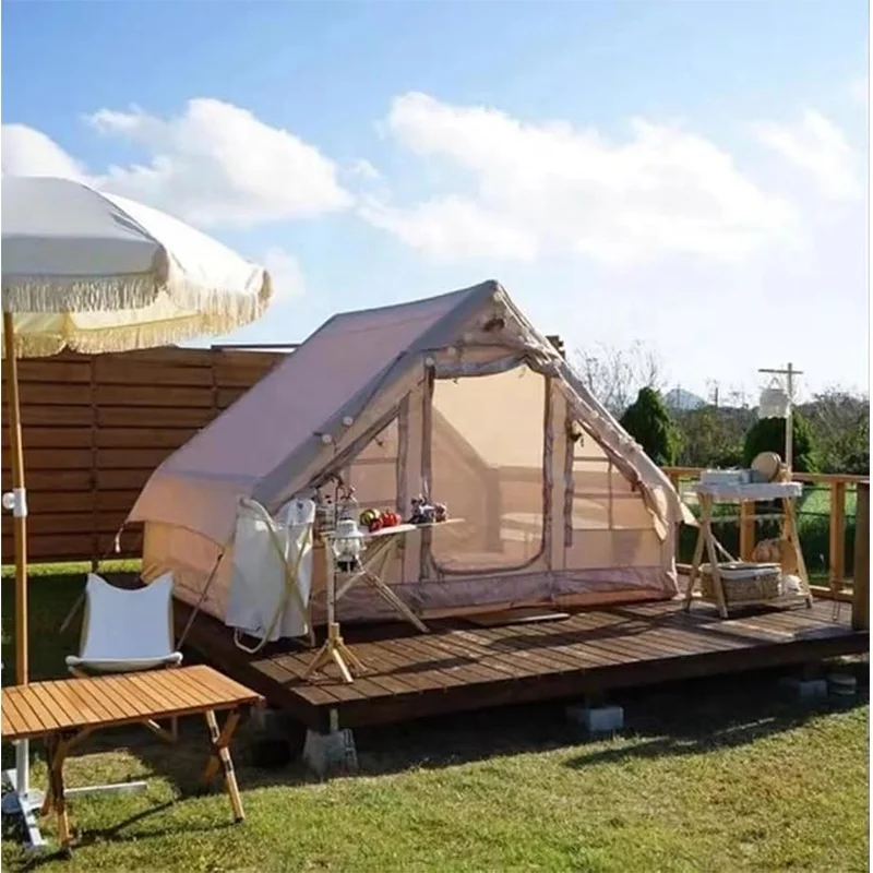Oxford Inflatable Tent 3 Rooms Air Tent Inflatable Camping Inflatable Tent for Beach