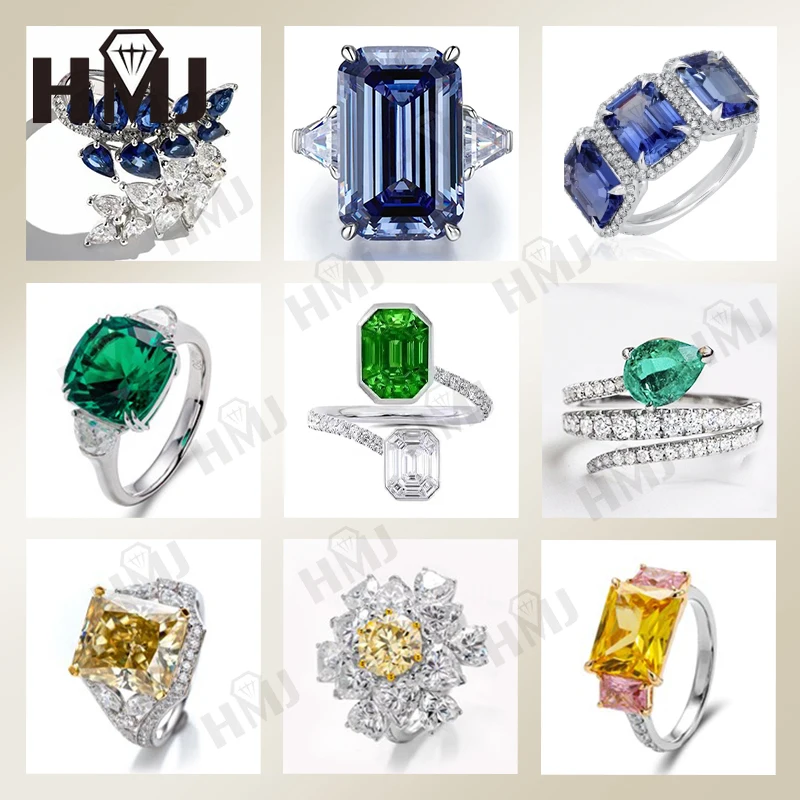 DIY Custom Jewelry Making18K/14K/10K/9K and S925 Silver Fine Jewelry with different gemstomes moissanite IGI lab diamond Jewelry view 4