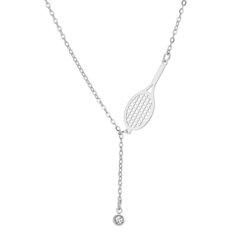  Alloy Tennis Racket Necklace Elegant And Comfortable For Daily Use