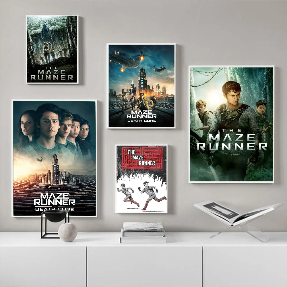 Movie Series The Maze Runner Anime Posters Sticky HD Quality Wall Art Retro Posters For Home Room Wall Decor