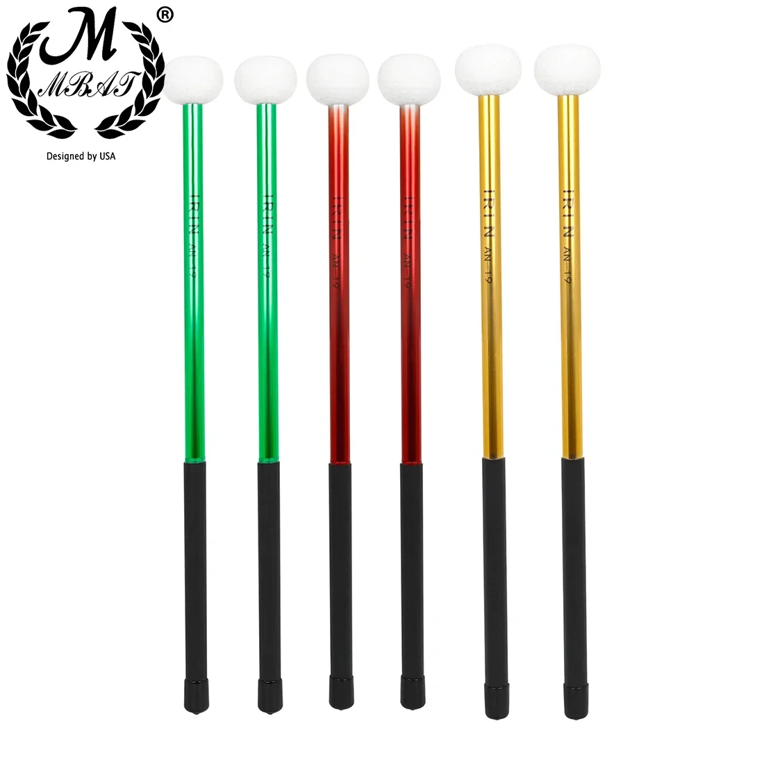 M mbat 1 Paar Drumsticks Pauken keulen Filzkopf Paukens täbchen Hand Drum Drumsticks Musik Percussion Teile Zubehör
