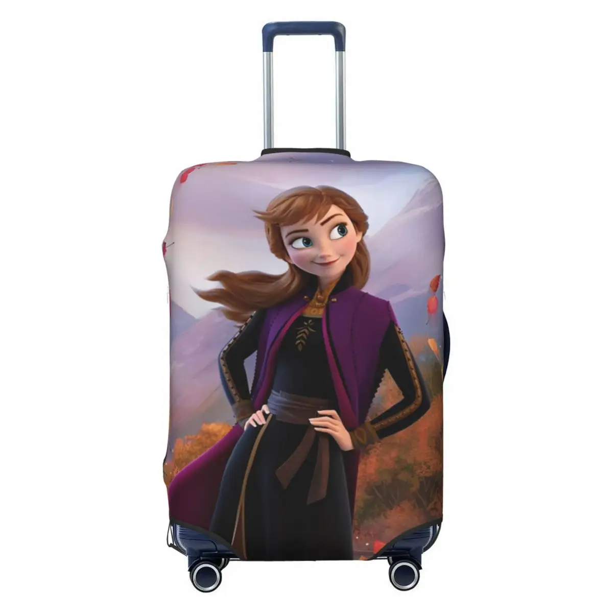 

Custom Frozen Manga Custom Luggage Cover Protector Washable Travel Suitcase Covers