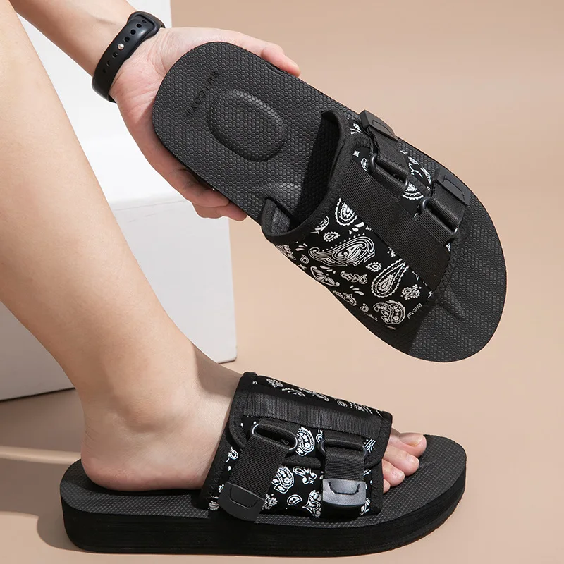 2025 Men's Canvas Slippers Fashion Summer Lovers Casual Sandals Fashion Men's Women's Casual Beach Slippers Men Slippers