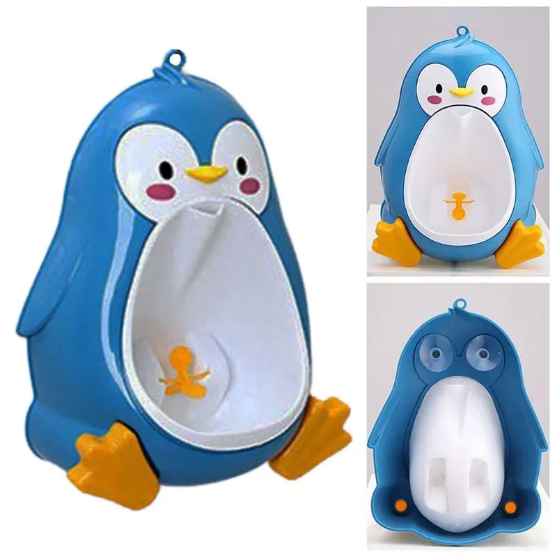 Orinal para niños pequeños para entrenamiento de baño, orinal para niños pequeños en forma de pingüino ajustable para el entrenamiento del baño de