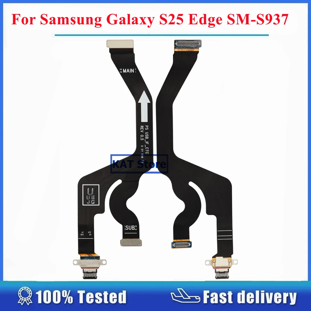 

Compatilbe For Samsung Galaxy S25 Edge SM-S937 S937 USB Connector Dock Charger Charging Port Flex Cable Replacement