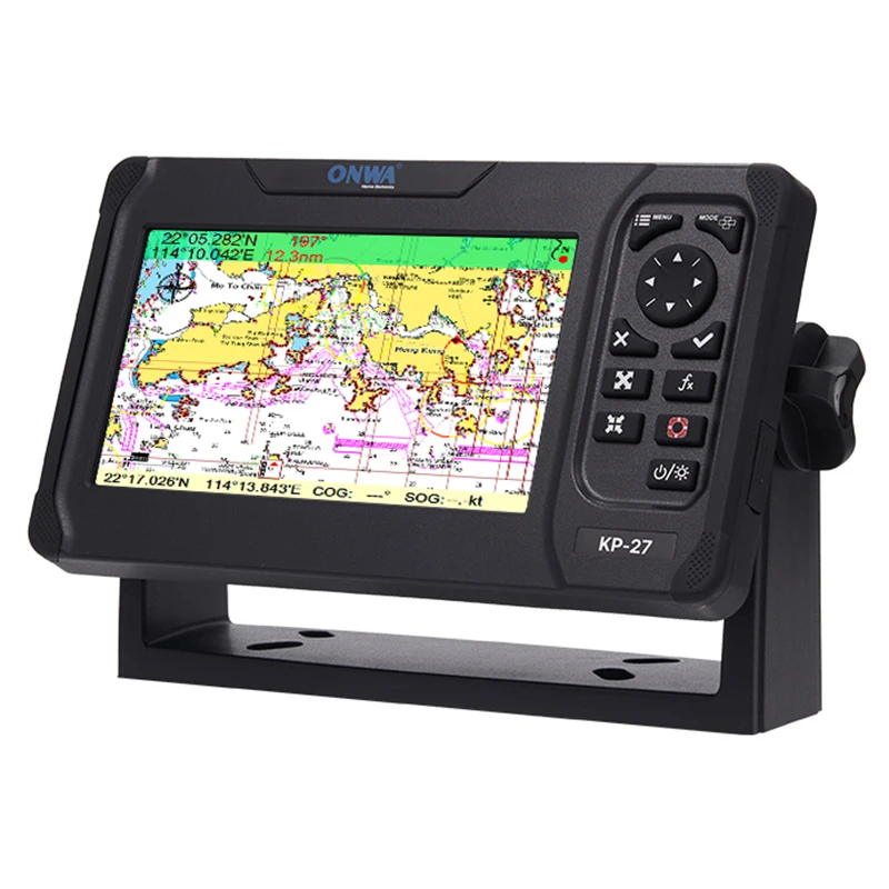 7 Inch Marine GPS Chart Plotter Navigator 12‑24V DC Power Supply Support NMEA2000 For Yacht Boat Vessel Navigation System