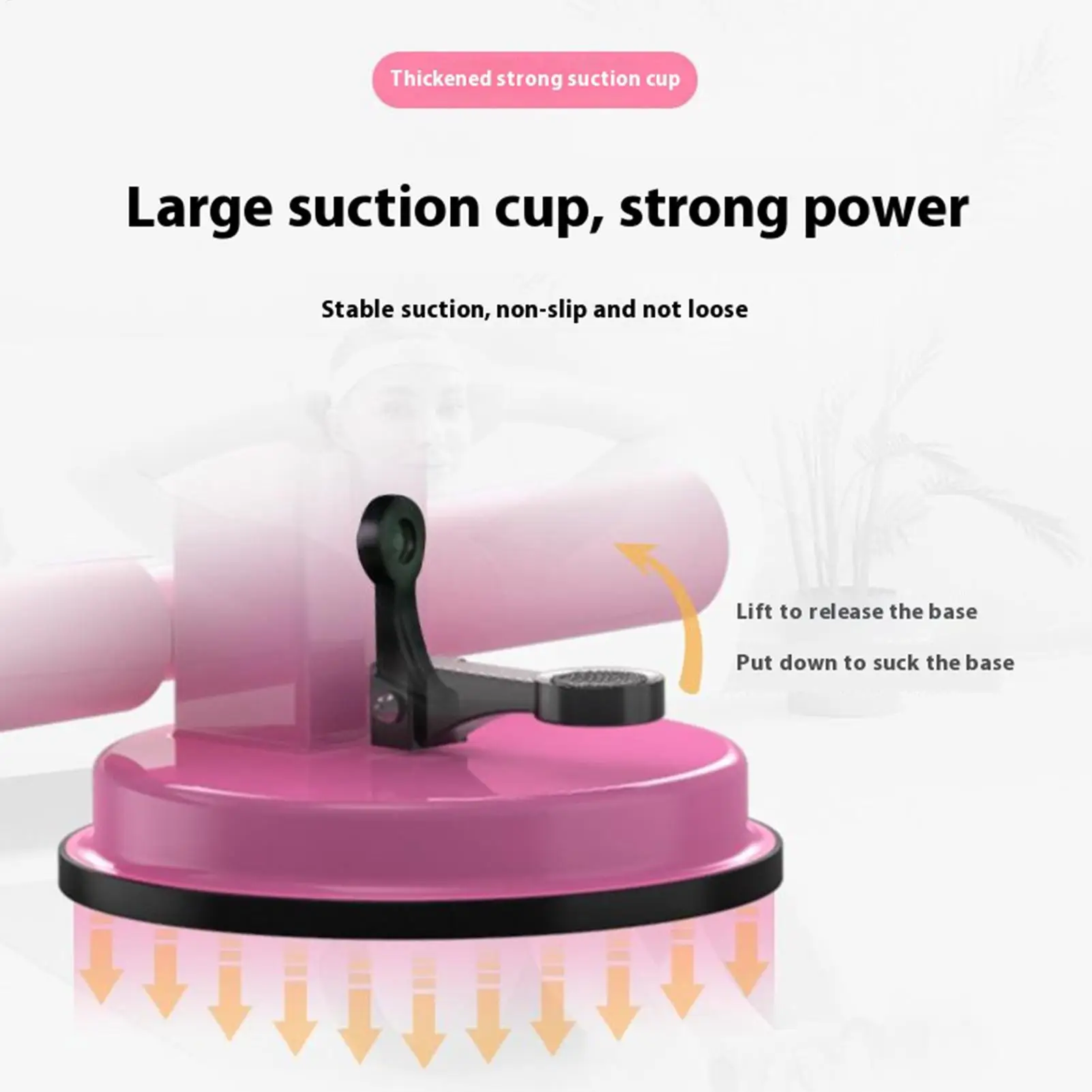 Sit Up Floor Bar Suction Cup Floor Sit Up Assistance Device Portable Men Women Ab Training Auxiliary Device For Home Travel